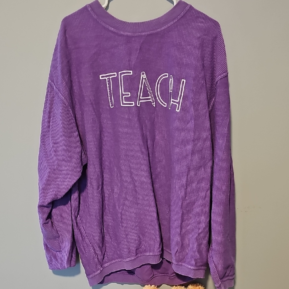 Purple TEACH Sweatshirt